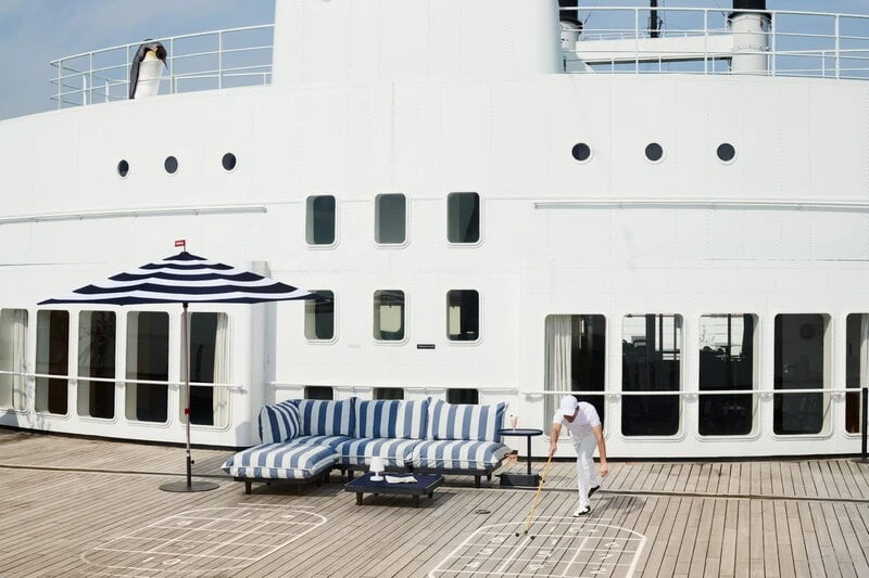 Fatboy Paletti Seat, Stripe Ocean Blue 5 Fatboy Paletti Seat, Stripe Ocean Blue - Image 5