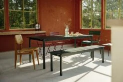 Muuto Linear Steel Bench 170 Cm, Dark Green -Garden Furniture Store 0723P FDS kesa 2023 0503 Recovered 3