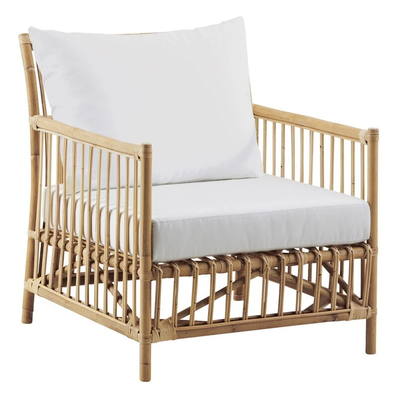 Sika-Design Caroline Lounge Chair, Natural - White 1 Sika-Design Caroline Lounge Chair, Natural - White