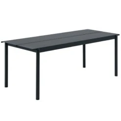 Muuto Linear Steel Table 200 X 75 Cm, Black