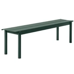 Muuto Linear Steel Bench 170 Cm, Dark Green