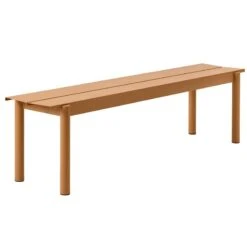 Muuto Linear Steel Bench 170 Cm, Burnt Orange