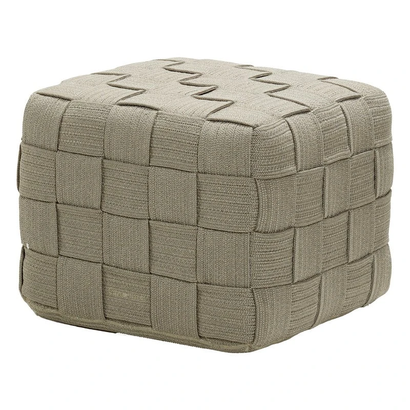 Cane-line Cube Footstool, Taupe 1 Cane-line Cube Footstool, Taupe