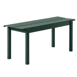 Muuto Linear Steel Bench 110 Cm, Dark Green