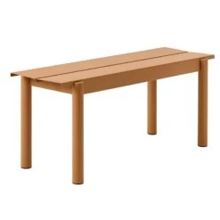 Muuto Linear Steel Bench 110 Cm, Burnt Orange