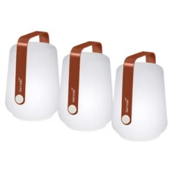 Fermob Balad Lamp 12 Cm, Set Of 3, Red Ochre