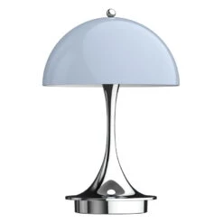 Louis Poulsen Panthella Portable V2 Table Lamp, Grey Opal
