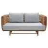 Cane-line Nest 2-seater Sofa, Natural - Light Grey