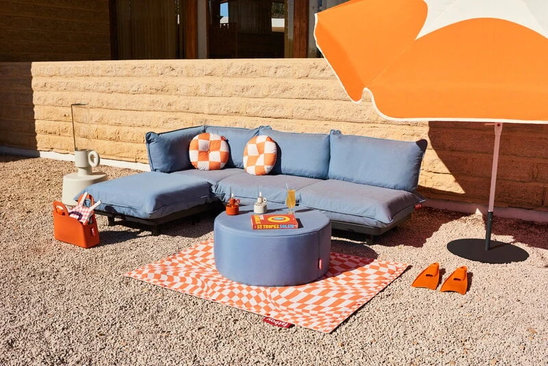 Fatboy Paletti Sofa, 3 Modules, Left, Storm Blue 6 Fatboy Paletti Sofa, 3 Modules, Left, Storm Blue - Image 6