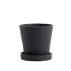 HAY Flowerpot And Saucer, S, Black