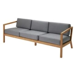 Skagerak Virkelyst 3-seater Sofa, Teak - Ash Grey