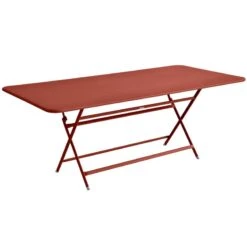 Fermob Caractere Table, 90 X 190 Cm, Red Ochre