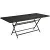 Fermob Caractere Table, 90 X 190 Cm, Liquorice