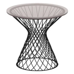 Emu Heaven Coffee Table 50 Cm, Black, Glass Top