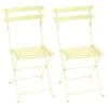 Fermob Bistro Metal Chair, 2 Pcs, Frosted Lemon