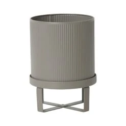 Ferm LIVING Bau Pot, Small, Warm Grey