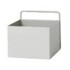 Ferm LIVING Wall Box, Square, Light Grey