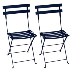 Fermob Bistro Metal Chair, 2 Pcs, Deep Blue