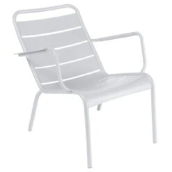 Fermob Luxembourg Low Armchair, Cotton White