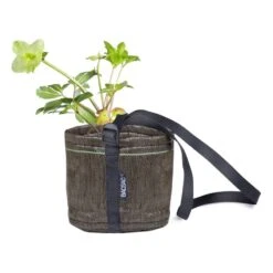 Bacsac Hanging Fabric Pot, 3 L, Geotextile -Garden Furniture Store 304136 4 HANGING ROUND POT 3L GEOTEXTILE FABRIC BACSAC