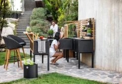 Cane-line Grow Planter, Small, Lava Grey -Garden Furniture Store 3550AL P3550ST BAR3550T 5455RODGT 5771ALI 1