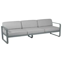 Fermob Bellevie 3-seater Sofa, Storm Grey - Flannel Grey