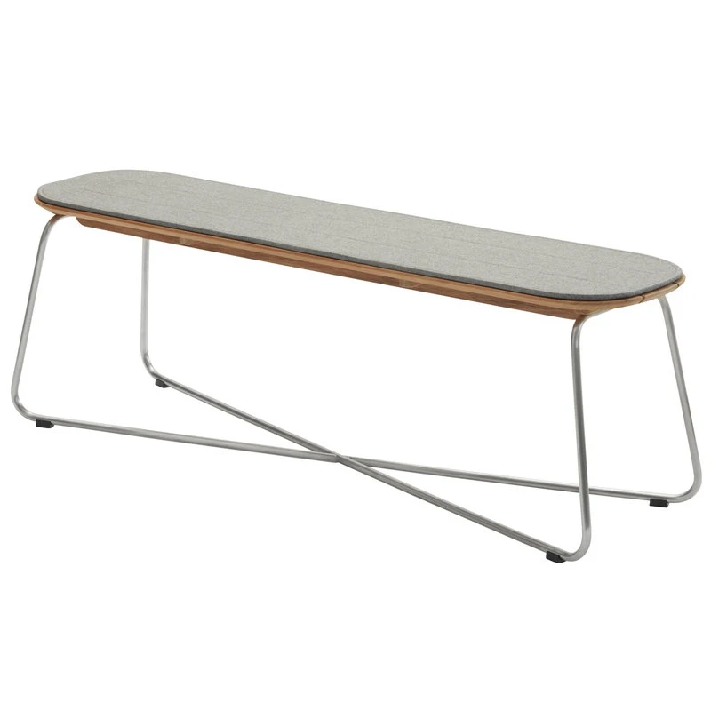 Skagerak Lilium Bench Cushion, Ash Grey 1 Skagerak Lilium Bench Cushion, Ash Grey