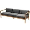 Skagerak Virkelyst 3-seater Sofa, Teak - Charcoal
