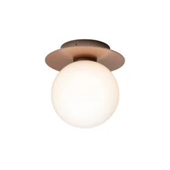 Nuura Liila 1 Outdoor Wall/ceiling Lamp, Dark Bronze - Opal White -Garden Furniture Store 385Nuura AK