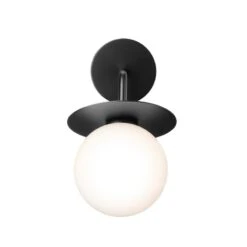 Nuura Liila Outdoor Wall Lamp, Black - Opal White -Garden Furniture Store 391Nuura AK