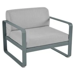 Fermob Bellevie Armchair, Storm Grey - Flannel Grey