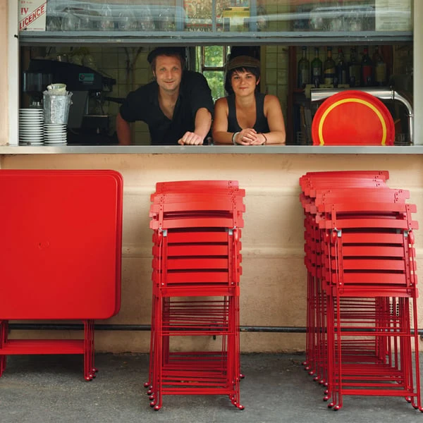 Fermob Bistro Metal Chair, Willow Green 2 Fermob Bistro Metal Chair, Willow Green - Image 2