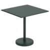 Muuto Linear Steel Café Table 70 X 70 Cm, Dark Green