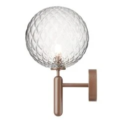 Nuura Miira Outdoor Wall Lamp, Dark Bronze - Optic Clear -Garden Furniture Store 413Nuura AK