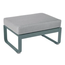 Fermob Bellevie 1-seater Ottoman, Storm Grey - Flannel Grey
