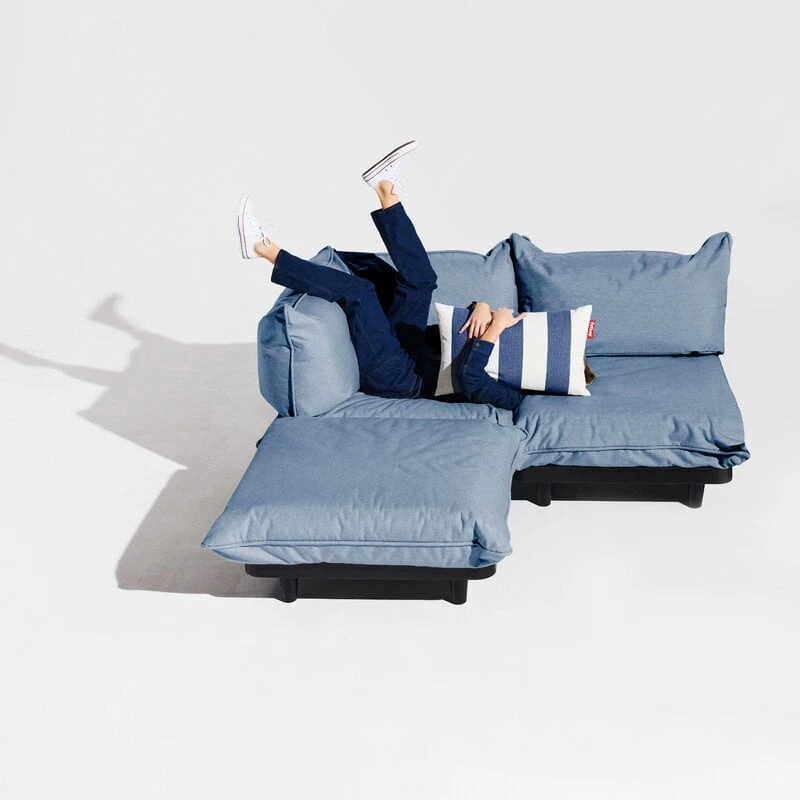 Fatboy Paletti Sofa, 3 Modules, Left, Storm Blue 2 Fatboy Paletti Sofa, 3 Modules, Left, Storm Blue - Image 2