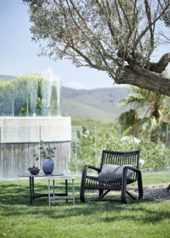 Cane-line Curve Lounge Chair, Lava Grey -Garden Furniture Store 5010AI 5011AL 57402ALG