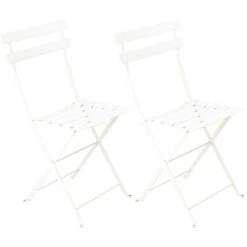 Fermob Bistro Metal Chair, 2 Pcs, Cotton White