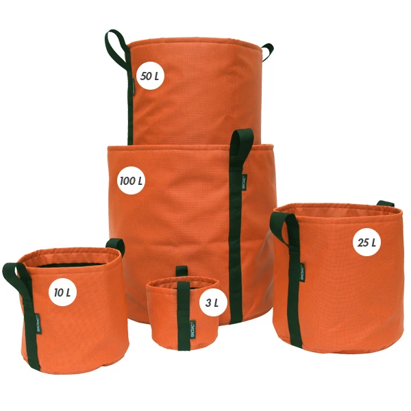 Bacsac Fabric Pot, Taupe 2 Bacsac Fabric Pot, Taupe - Image 2