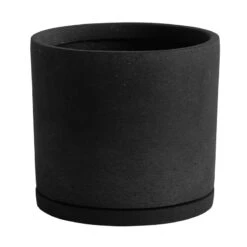 HAY Plant Pot With Saucer, XXL, Black