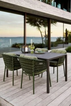 Cane-line Ocean Chair Cushion Set, Dark Green -Garden Furniture Store 5417RODGR 5417YN111 5080AL P150X90CN 5721AL 1