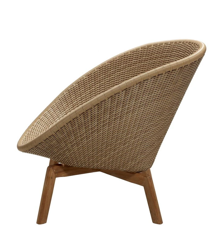 Cane-line Peacock Lounge Chair, Teak - Light Natural 2 Cane-line Peacock Lounge Chair, Teak - Light Natural - Image 2