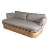 Cane-line Basket 2-seater Sofa, Natural - Taupe