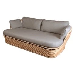 Cane-line Basket 2-seater Sofa, Natural - Taupe