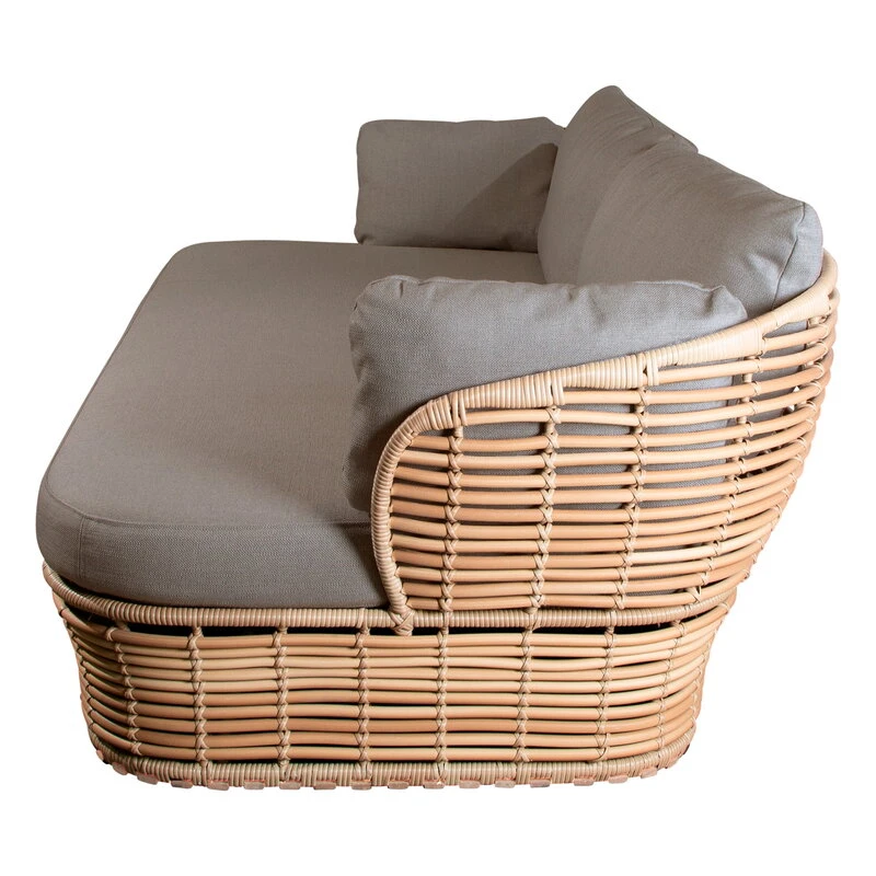 Cane-line Basket 2-seater Sofa, Natural - Taupe 2 Cane-line Basket 2-seater Sofa, Natural - Taupe - Image 2