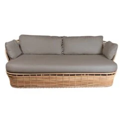 Cane-line Basket 2-seater Sofa, Natural - Taupe 9 Cane-line Basket 2-seater Sofa, Natural - Taupe -Garden Furniture Store 55200UAITT 2