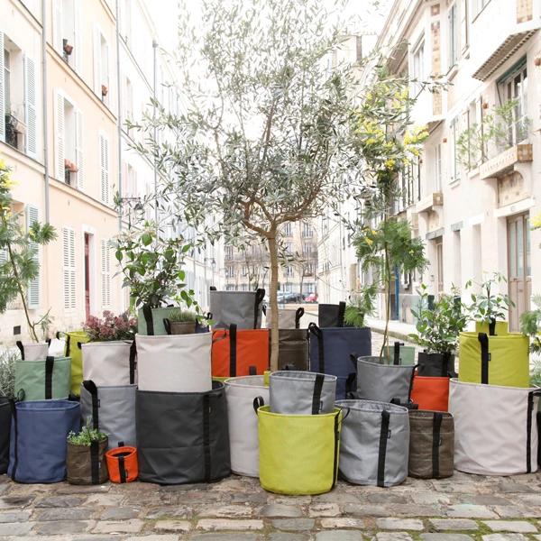 Bacsac Fabric Pot, Taupe 4 Bacsac Fabric Pot, Taupe - Image 4