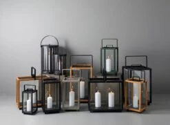 Cane-line Lighthouse Lantern, Small, Dark Grey -Garden Furniture Store 5720AL 5724ADG 5724AL 5724AT 5724TAL 5725AL 5725TAL 5726AL 5726TAL 5740AL 5741AL 4