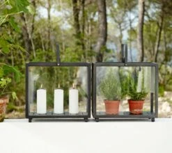 Cane-line Lighthouse Lantern, Rectangular, Dark Grey 11 Cane-line Lighthouse Lantern, Rectangular, Dark Grey -Garden Furniture Store 5726AL 2