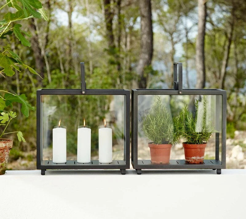 Cane-line Lighthouse Lantern, Rectangular, Dark Grey 6 Cane-line Lighthouse Lantern, Rectangular, Dark Grey - Image 6